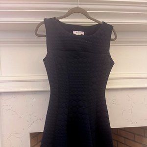 Vintage Jus D'Orange Paris Midi A-Line Work Dress in Navy